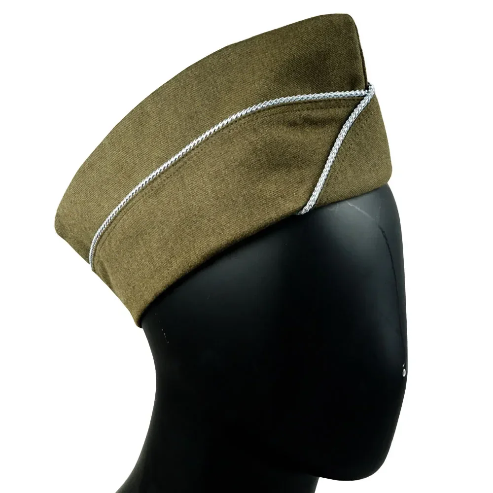 WW 2 American Boat Hat Paratrooper Men Green Tactical Parachute Soldier Command Hat American Soldier Boat Hat