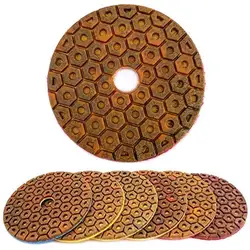 4PCS 4Inch 100mm Wet Metal Diamond Polishing Pads Sanding Disc for Concrete Granite Marble Stone Floor Grinding Wheel Discs