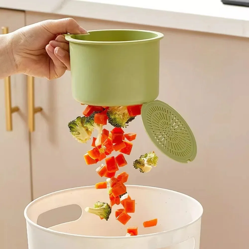 Dry Wet Separation Bathroom Accessories New Sink Drain Basket Dishwashing Sponge Hanging Storage Rack Filter Multifunctional