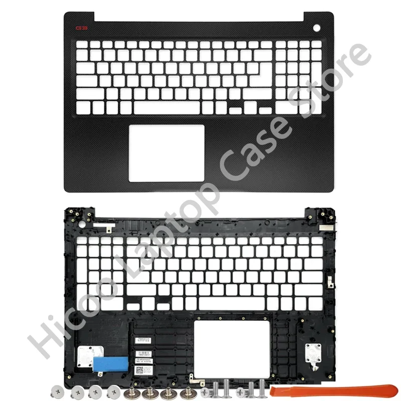 Imagem -04 - Original Lcd Tampa Traseira Moldura Frontal Moldura Frontal Palmrest Parte Inferior Dobradiças Preto Dell g3 15 3579 15pd 15pr 15gd P75f