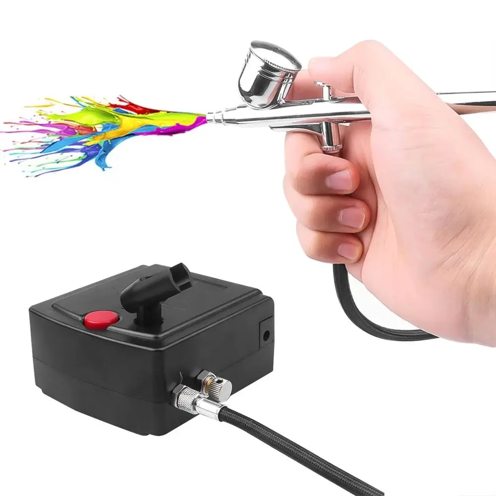 Airless Air Gravity Model Spraying Torch Dual Action 0.3mm Mini Airbrush 2 Strokes HD-130 Feed Spray Torch