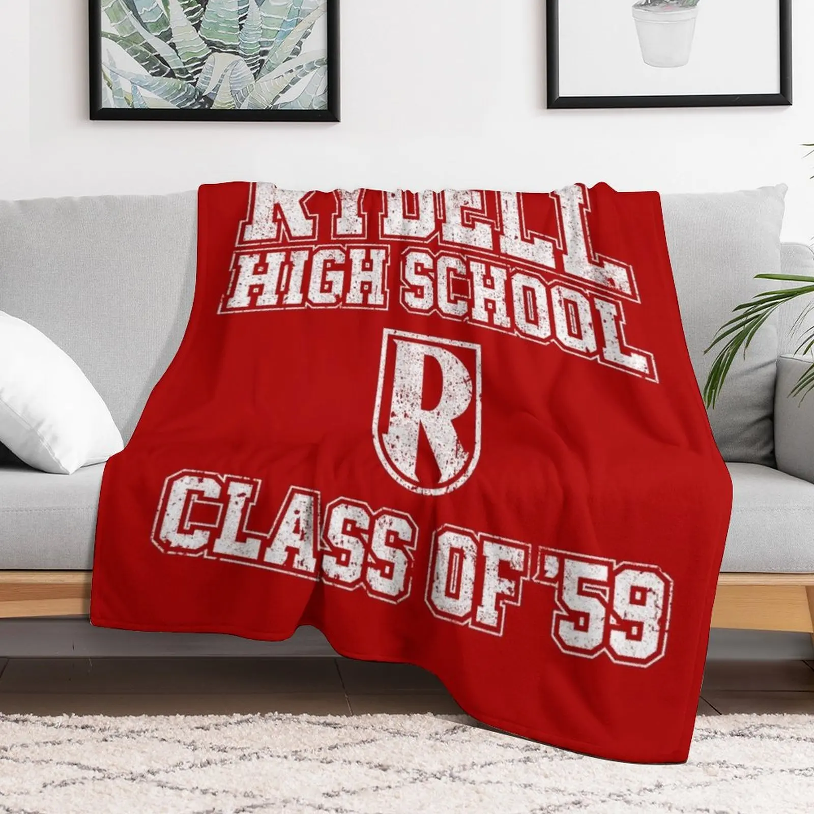 Rydell High School Class of '59 (Grease) Throw Blanket Quilt Blankets For Sofas Blankets