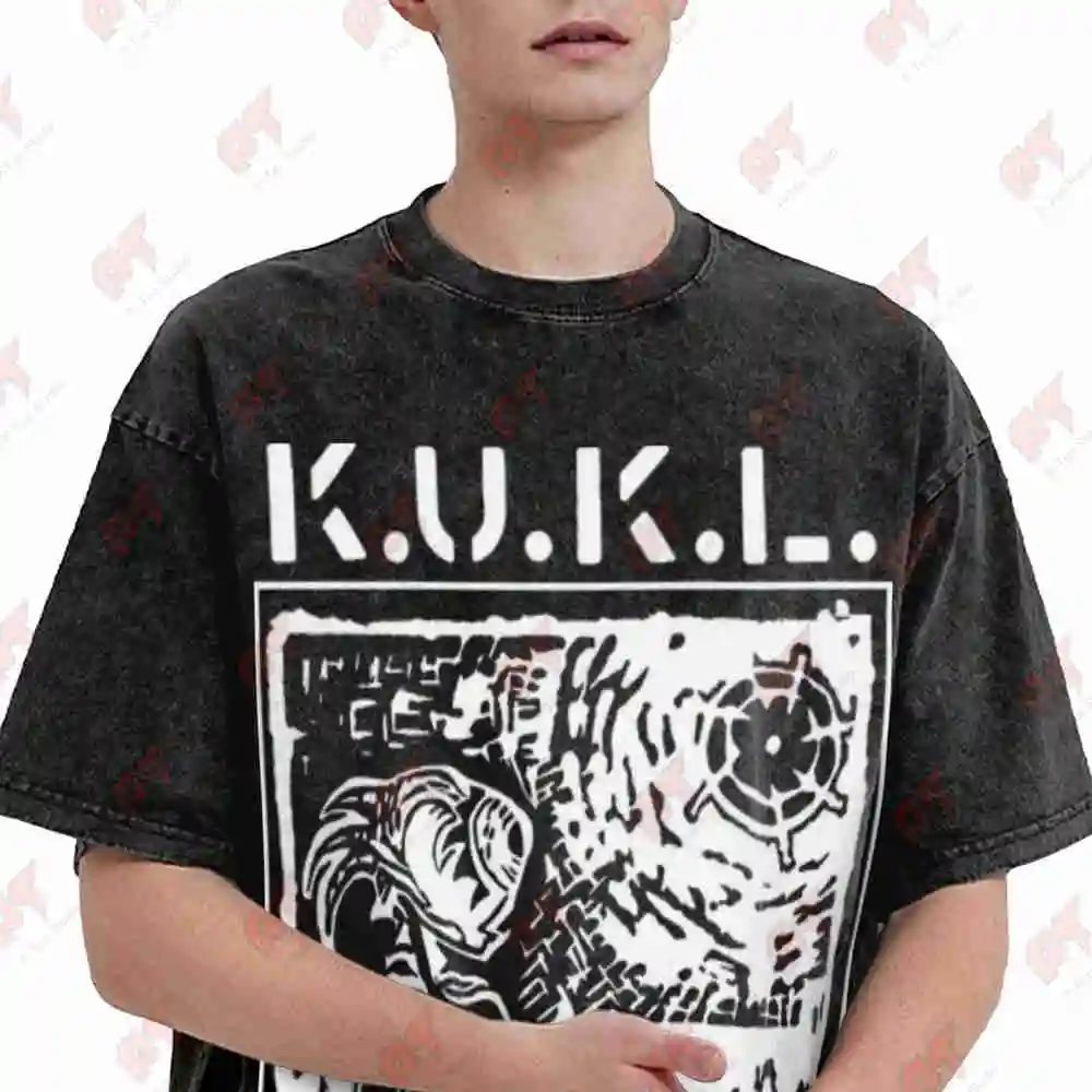 Kukl Bjork Vintage Washed Tee Pure Cotton T-Shirt