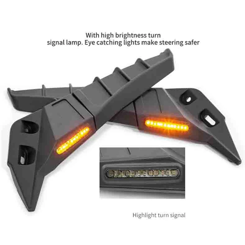 

M0t-rATV Motorcycle Wing Rearview Mirror Adjustable Rotating Side Mirror for 250 600 250sr