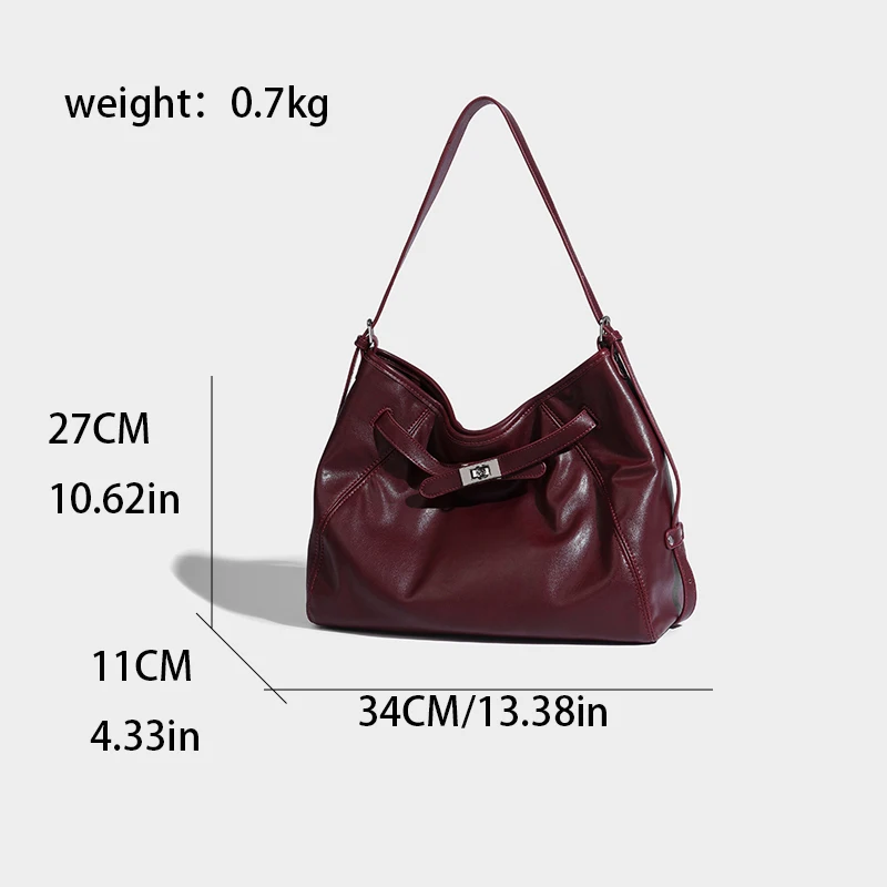 Oil Waxed Sheepskin Tote Bag For Women Luxury Designer Brand Genuine Leather Handbag 2024 Fashion Trend Quality Vintage Handbags