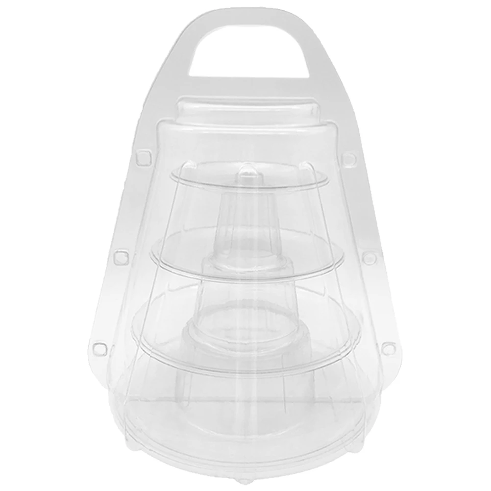

4 Layer Packaging Box 260x210mm Dessert Display Tower Cookie Small Cake Holder Holder Rack Food Preservation Container