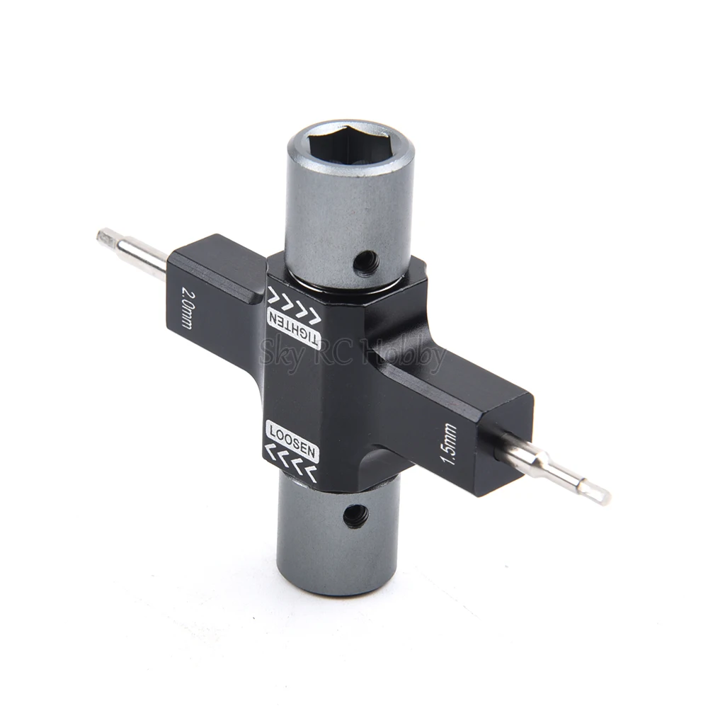 M5 Screw Nut Wrench with Built in One Way Bearing 1.5mm 2.0mm Screwdriver Release Propeller Motor Tool For RC FPV Racing Drone