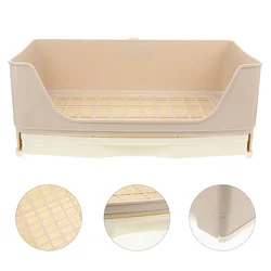 Large Rabbit Toilet Box Trainer Potty Corner Tray Litter with Drawer Pet Pan For Adult Hamster Guinea Pig Ferret Galesaur Bunny