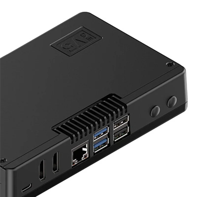 ABJF-For Argon ONE V5 حافظة واقية لـ Raspberry Pi 5 حاوية ألومنيوم متينة نظام تبريد محسن