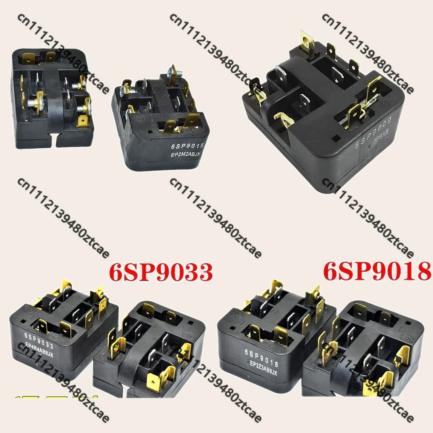 1pcs Refrigerator Freezer PTC Starter Thermal Protector Relay 6SP9009 6SP9087 6SP9015 6SP9018 6SP9030 6SP9083