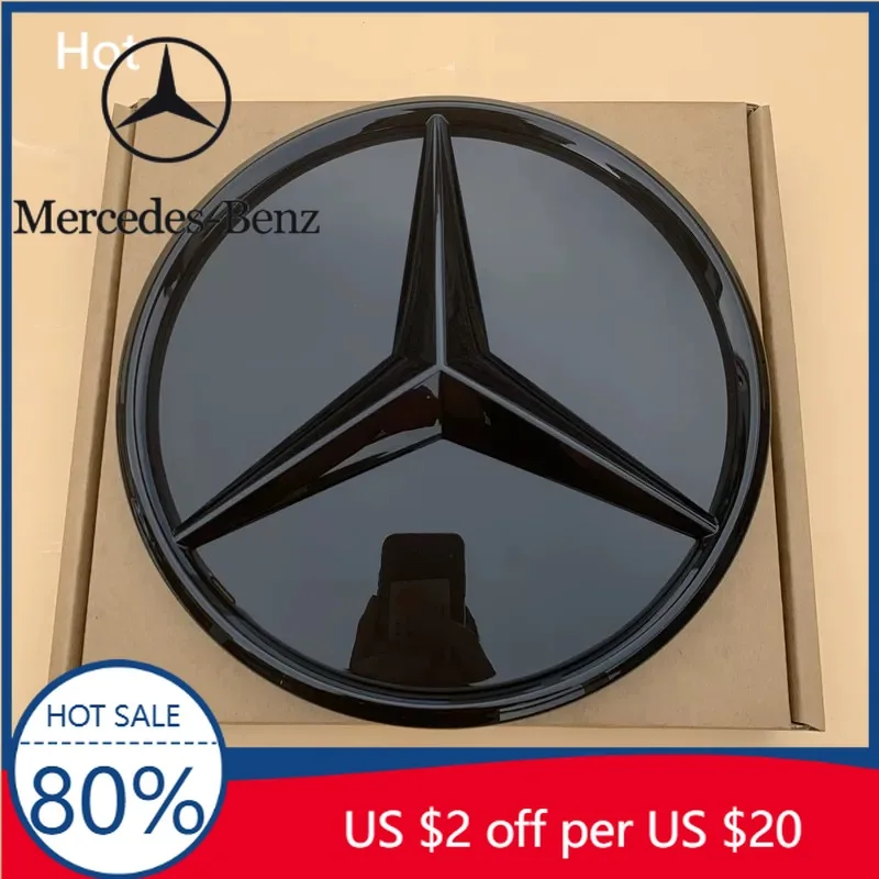 

Hot Car Sticker For Mercedes Benz A-Class W176 2016-2018 A180 A200 A250 Silver And Black 3D Effect Style Front Grill Star Emblem