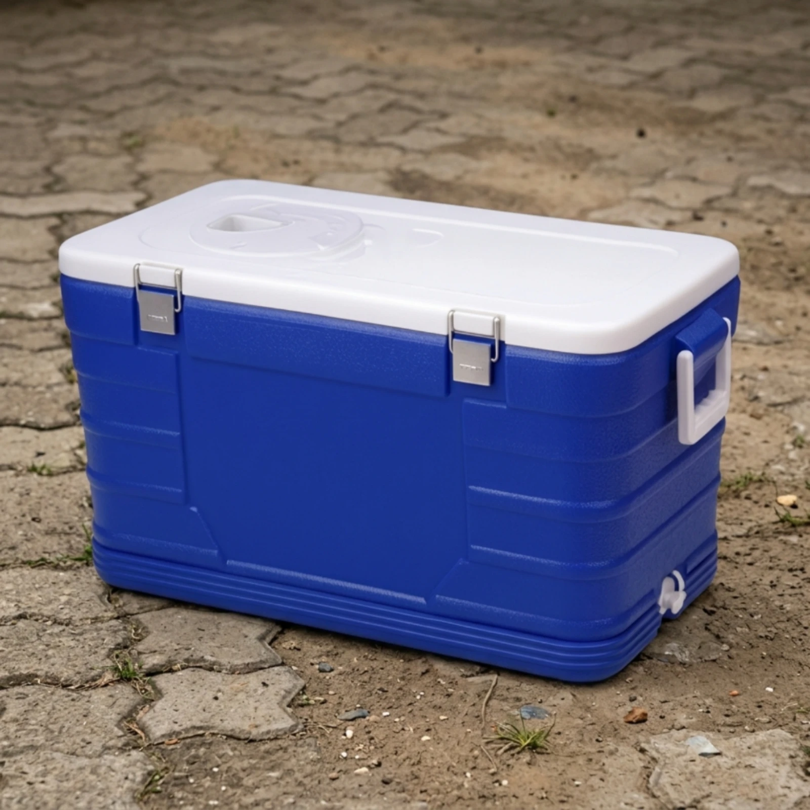 Cooler Box with Ice Pack Heavy-Duty Insulated Cooler Cool Box with Lid Food-Safe Safe Icebox Easy to Carry for Campers, Camping view 5