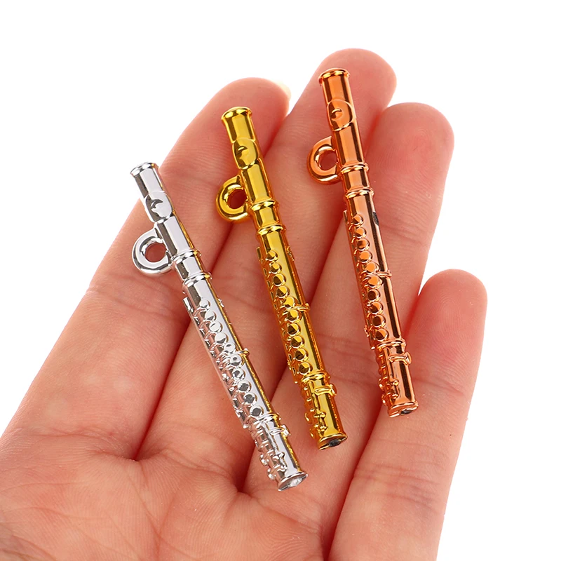 

1Pcs Dollhouse Simulation Miniature Musical Instrument Flute Model Toy Decoration Accessories