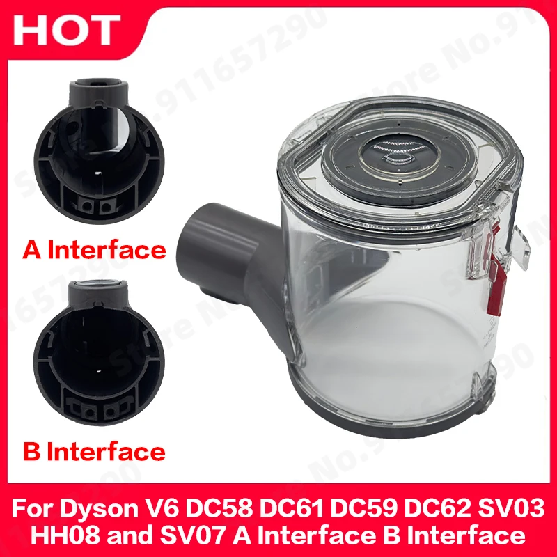 

Dust Cup Spare Parts For Dyson v6 DC58 DC61 DC59 DC62 SV03 HH08 and SV07 Trash Can Dustbin Wireless Vacuum Cleaner Accessories