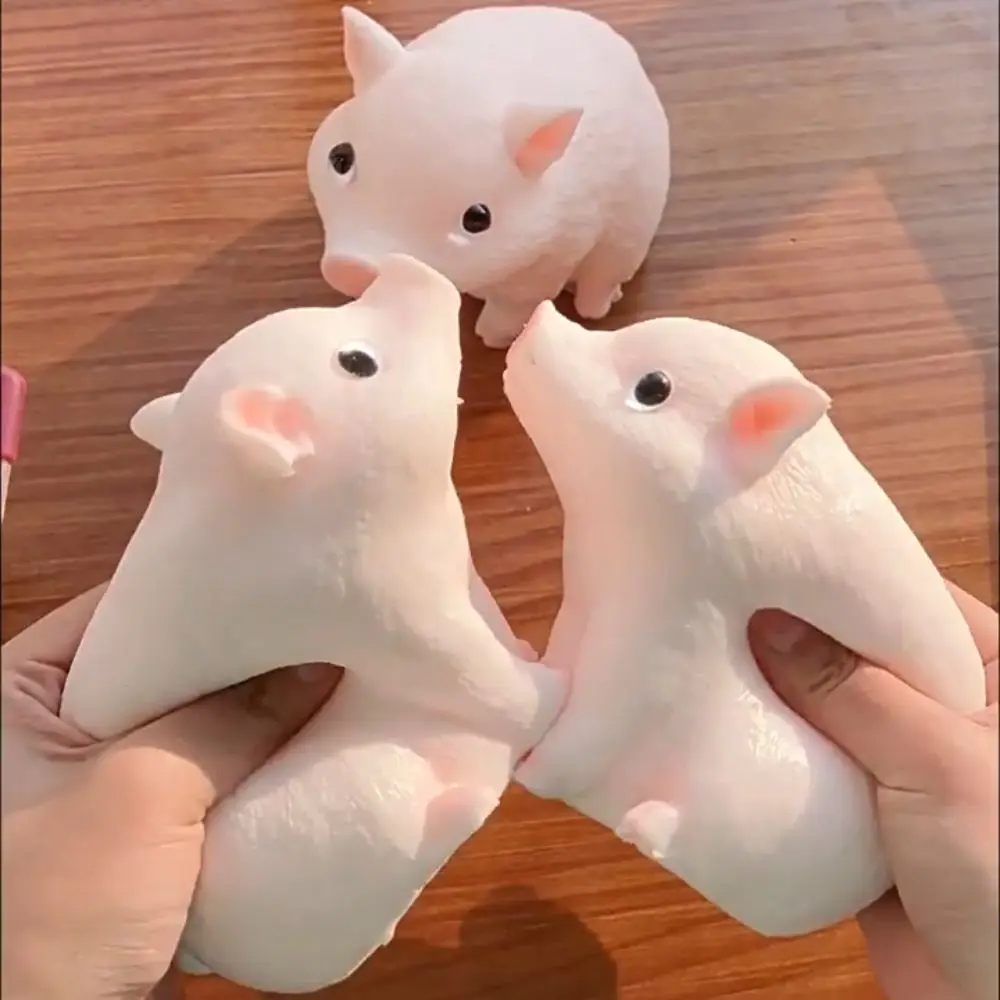 Slow Rebound Zodiac Piggy Squeeze Toy Cartoon Animal Simulation Piggy Squeeze Toys Soft Colorful Big Piggy Fidget Toy Office