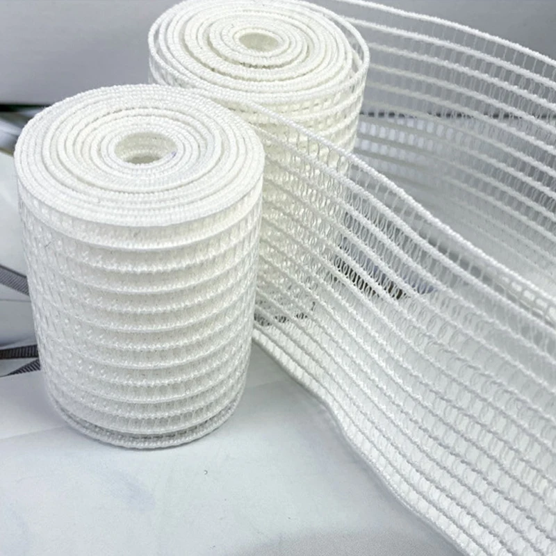 5/10 Meter 25mm 30mm 40mm Elastische Band Mesh Stof Wit Zwart voor Kledingstuk Naaien ondergoed Kleding DIY Craft