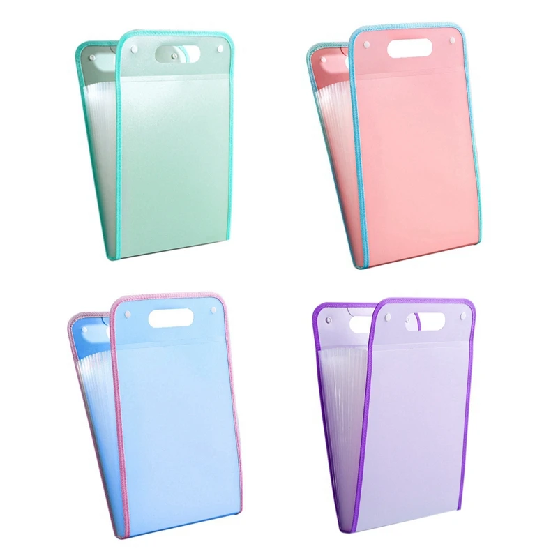 1 buah A4 tas Organ portabel kapasitas besar Folder kertas ujian siswa tas penyimpanan 13 lapisan pengatur berkas berkas 2