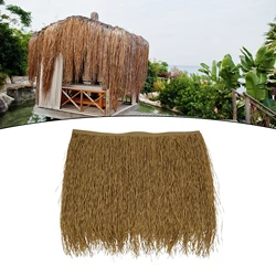 Palm Thatch Roll Hut Thatch Easy to Install Artificial Straw Roof Thatch Grass Thatch Roll for Tiki Bars Huts Fence Decoration