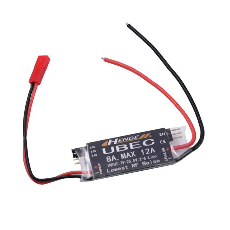 HENGE 8A salida UBEC 5V / 6V 6A / 8A Max 12A entrada 7V-25,5 V 2-6S Lipo / 6-16 celdas Ni-Mh Modo de interruptor BEC para multihelicóptero RC