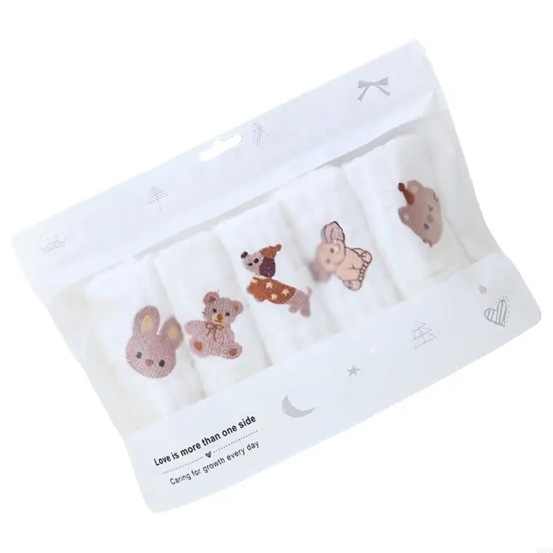 Handuk Persegi Bayi 25X25Cm Handuk Air Liur Bayi Kain Air Liur Balita 6 Lapis