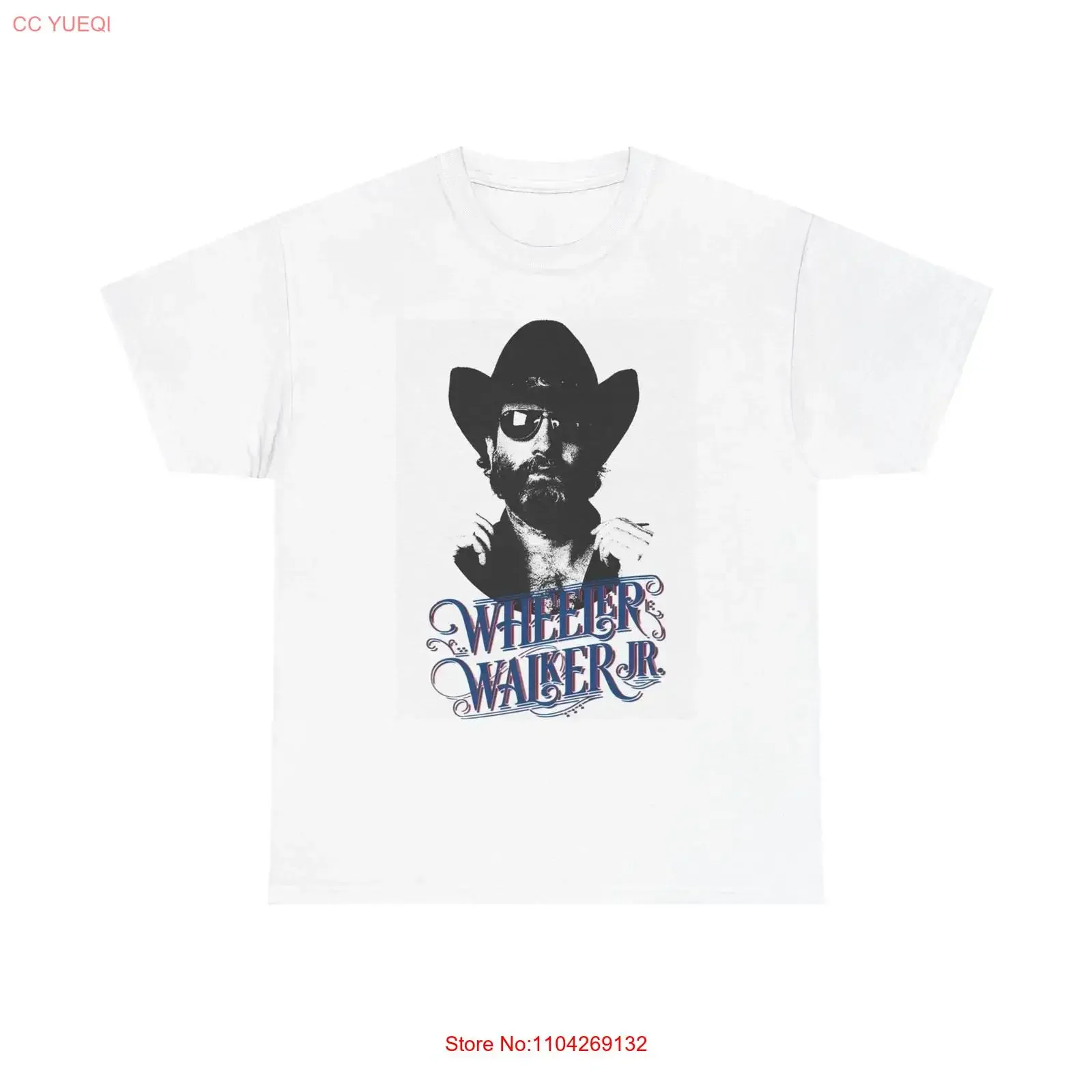 Wheeler Walker Jr Funny T Shirt Country Music Heavy Cotton vintage Washed Soft graphic Versatile Breathable Slightly streetwear
