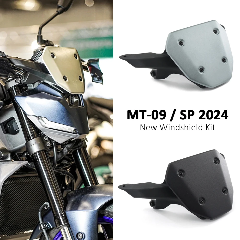 

For YAMAHA MT-09 SP MT 09 mt09 MT09 2024 Aluminum Motorcycle Accessories Windshield Windscreen Visor Wind Screen Deflector Kit