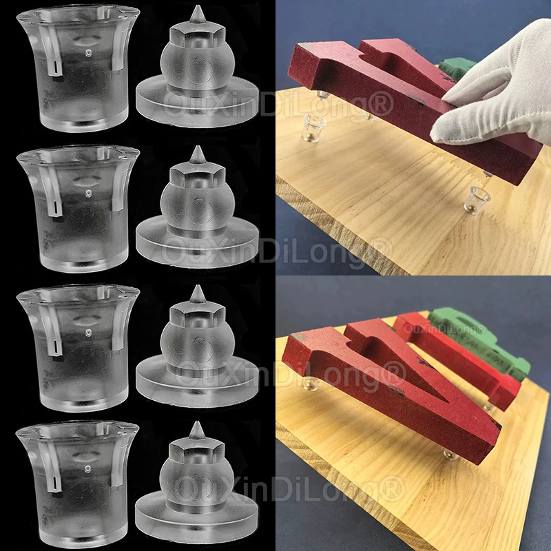 100PCS Invisible Plastic Acrylic Standoffs Letter Sign Quick Snap Plate Brackets Standoffs for Advertising Signs Signage