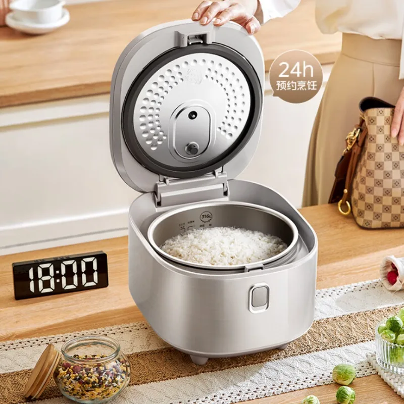 Midea 4L Electric Rice Cooker, 316L Stainless Steel Inner Pot, Multi-Functional and Non-Coated Smart Rice Cooker MB-RE476S
