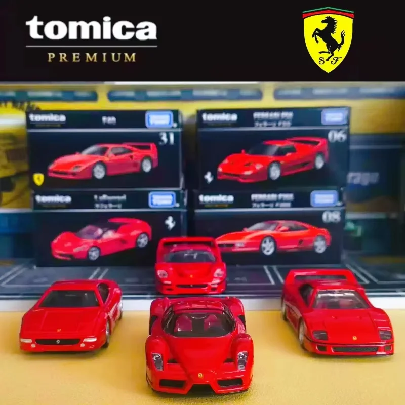 Коллекционная модель автомобиля Takara Tomy Tomica Premium Ferrari 1:64 из литого сплава: Enzo, LaFerrari, F40, Daytona SP3. Подарок-сюрприз.