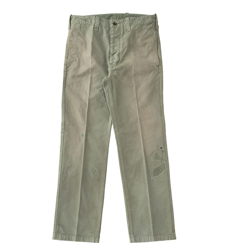 VISVIM FIL 21AW GIFFORD PANTS Nakamura washed damaged distressed patch casual trousers