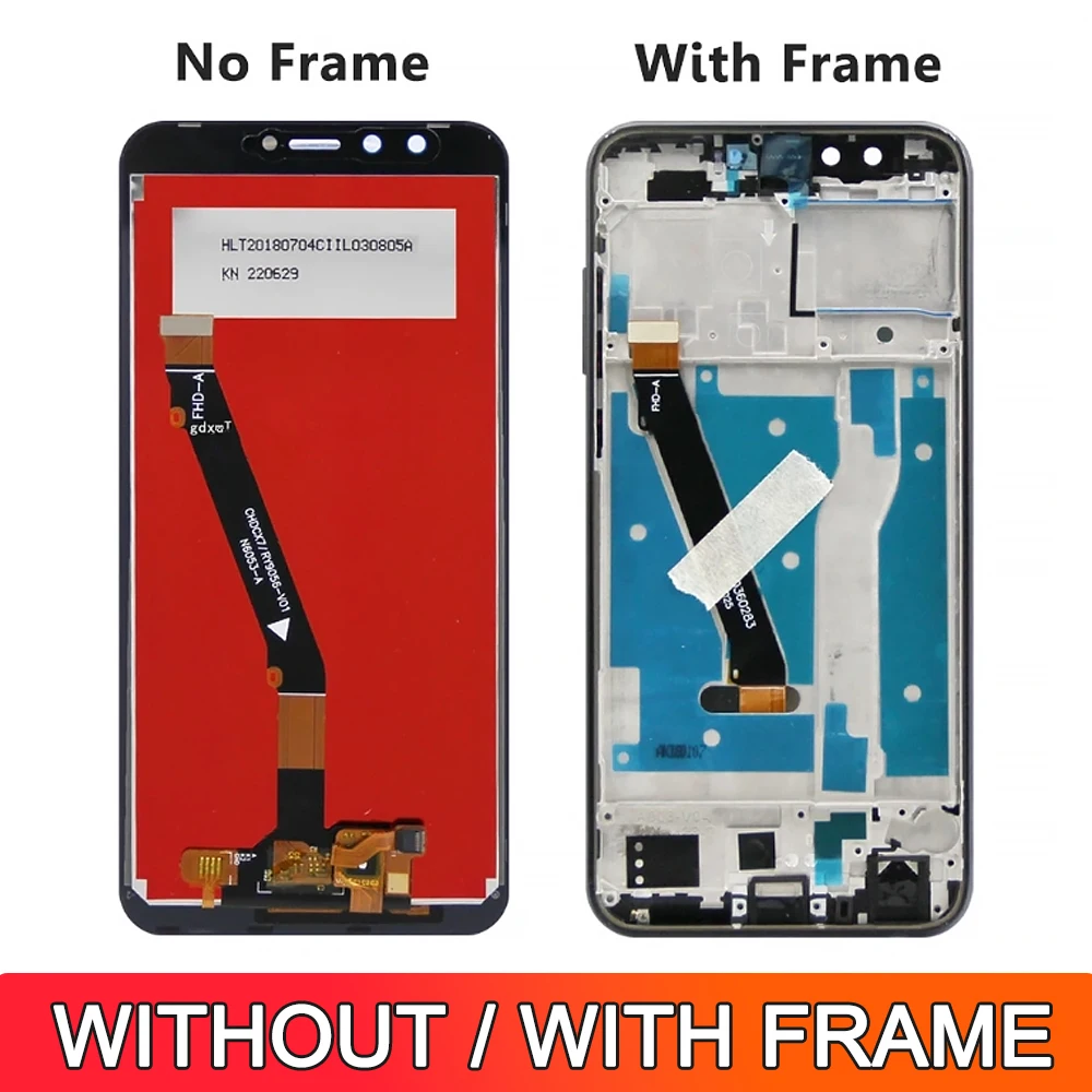 5.65\'\' For Huawei Honor 9 Lite LCD Display Touch Screen Digitizer Assembly LLD-L31 L21 L11 LCD Screen Replacement With Frame