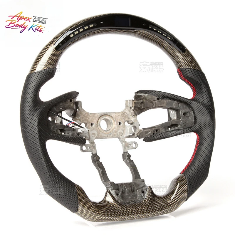 Suitable for Honda CRV smart LED carbon fiber multifunctional car steering wheel modification and customization