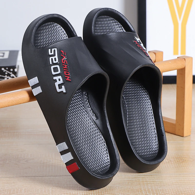 Men\'s Slippers Summer Indoor Bathroom Anti-slip Outdoor Lightweight Good Breathability Comfortable Beach Couple Home Shoes