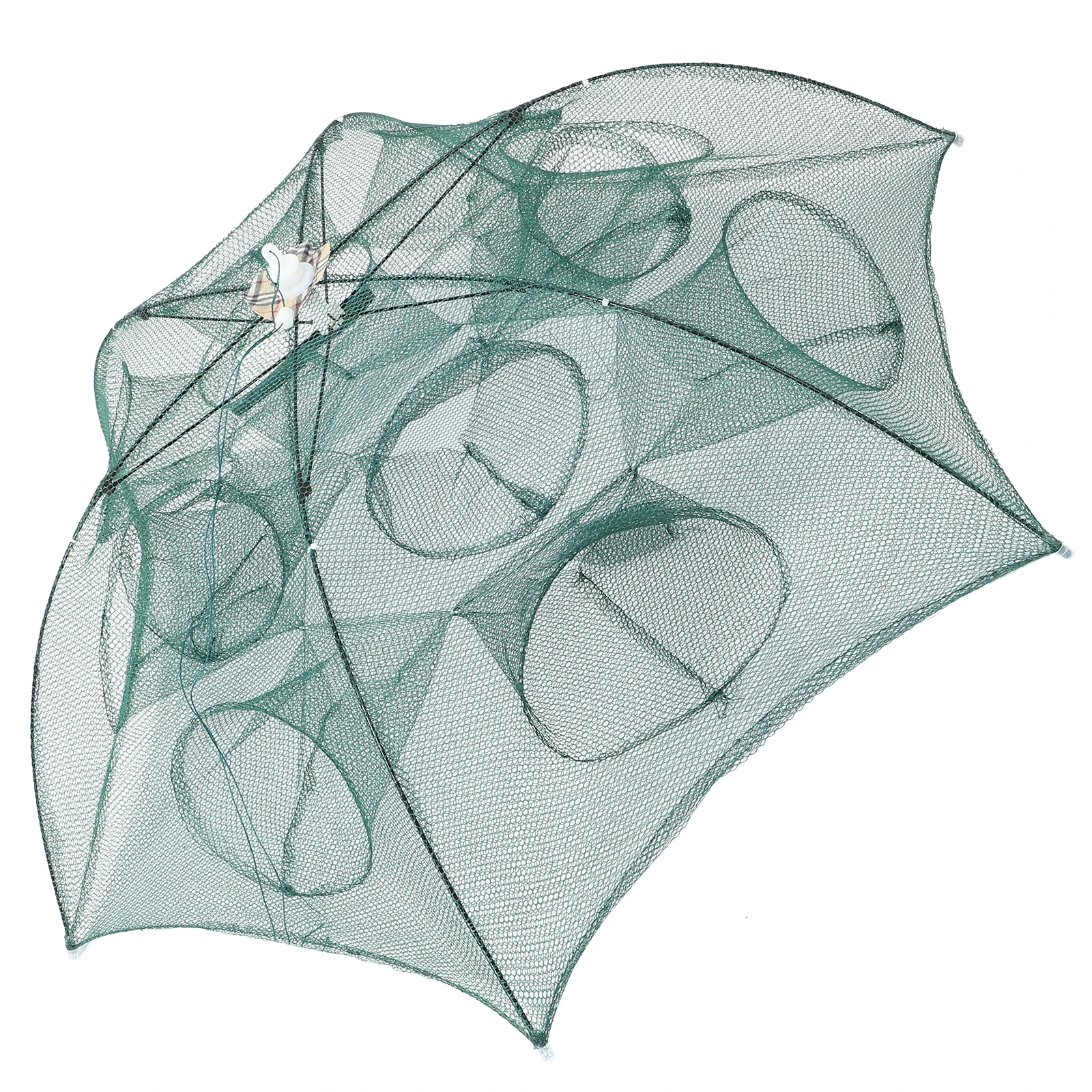 طوي شبكة السلطعون اثني عشر مدخل الصيد فخ مظلة تصميم أسلاك الفولاذ القوية سهلة مفتوحة الصيد الأسماك جراد البحر الروبيان ثعبان البحر البلمة