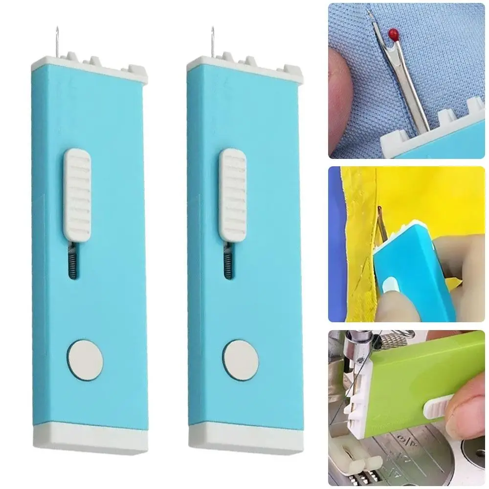 New Multi-Functional Needle Threader Eye-Closed Automatic Fast Pass Sewing Machine Needle Threader Quick Seam Ripper