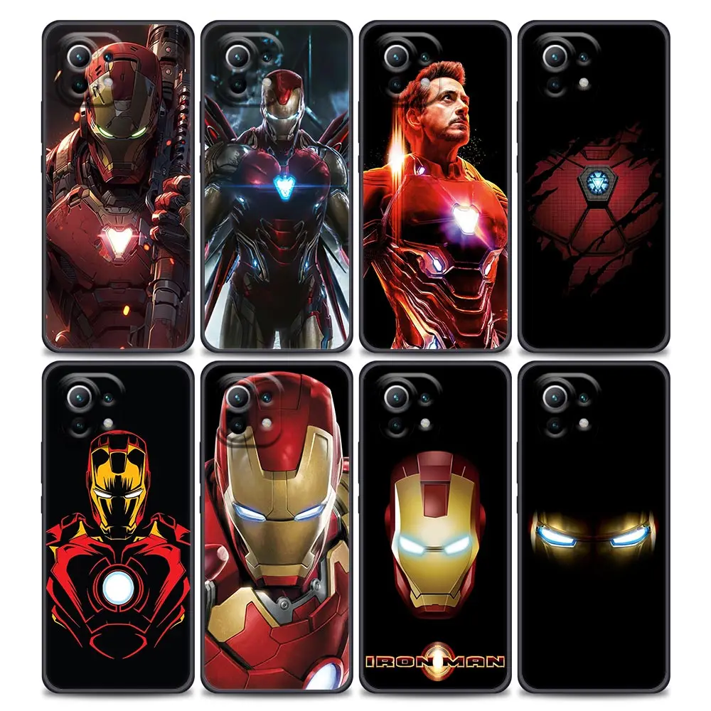 

Marvel Ironman Cool For Xiaomi 15 Ultra 11T 12T 13T 14T Pro 11 Lite 15 Phone Case Mi POCO X7 M7 F7 Pro F5 F6 M6 X3 X5 X6 Cover
