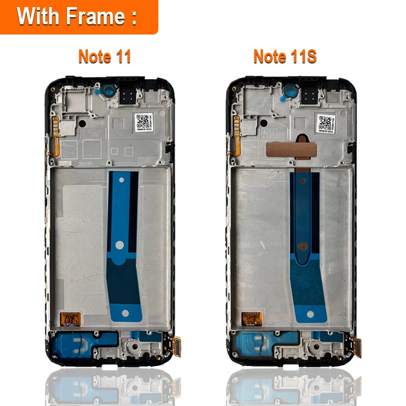 6.43\'\' Super AMOLED LCD For Xiaomi Redmi Note 11 LCD 2201117TL LCD Touch Screen Digitizer Assembly For Redmi Note11S LCD Screen