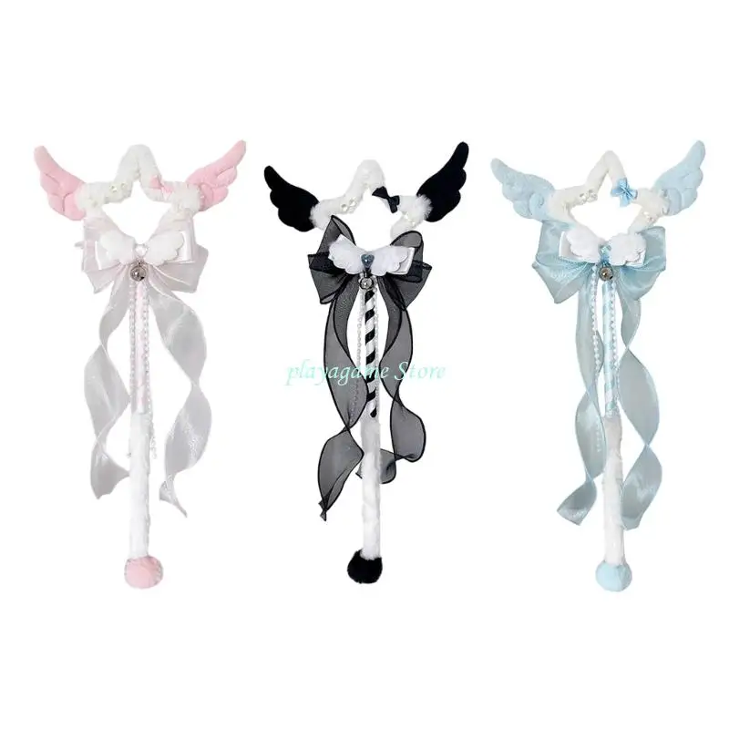 Y88A 천사 마법의 완드 요정 완드 스타 완드 공주 천사 완드 할로윈 생일 파티 웨딩 크리스마스 코스프레