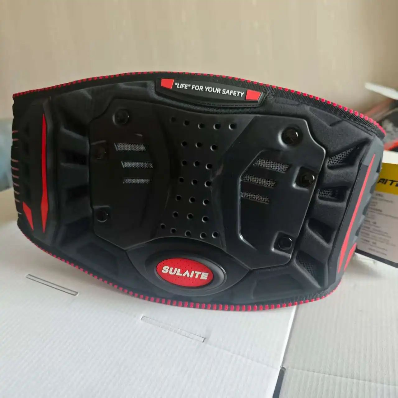 

Summer Cool Motorcycle Waist Belt for Men Lightweight Perforated Racing Kidney Protection Breathable Mesh Touring Sport Belt