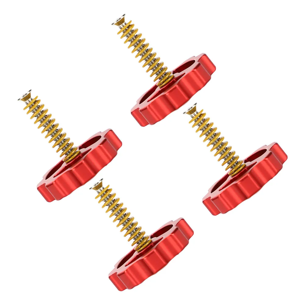 

4Pcs Hot Bed Die Springs Leveling Nut Set Metal Upgrade Hand Twists Screws 3D Printer Accessories Replacement Parts for Better