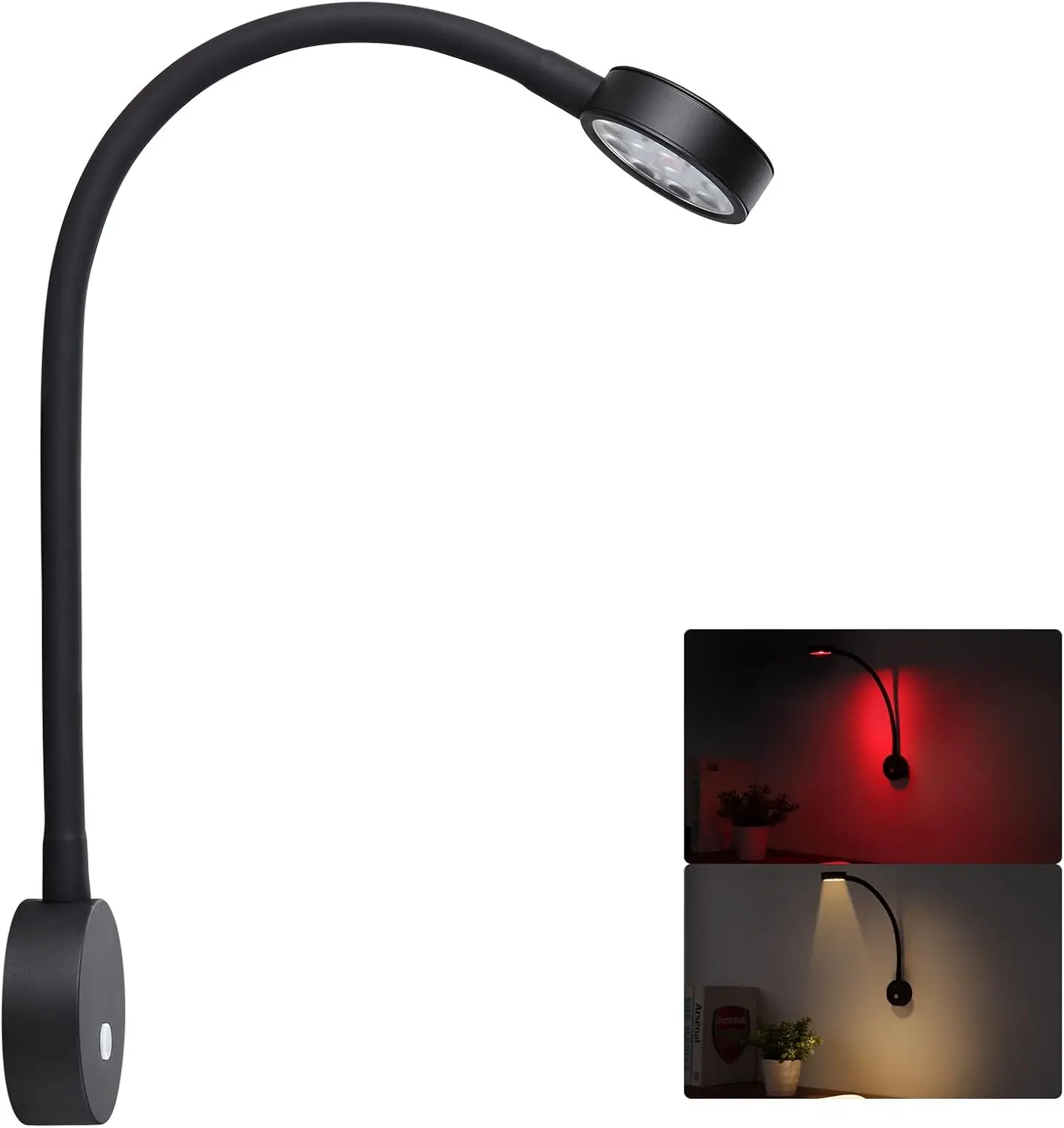 1PC Adjustable LED Campervan Flexible Reading Map Light with USB 12v Color for VW T5/T6 Durable Motorhome Caravan Accessories