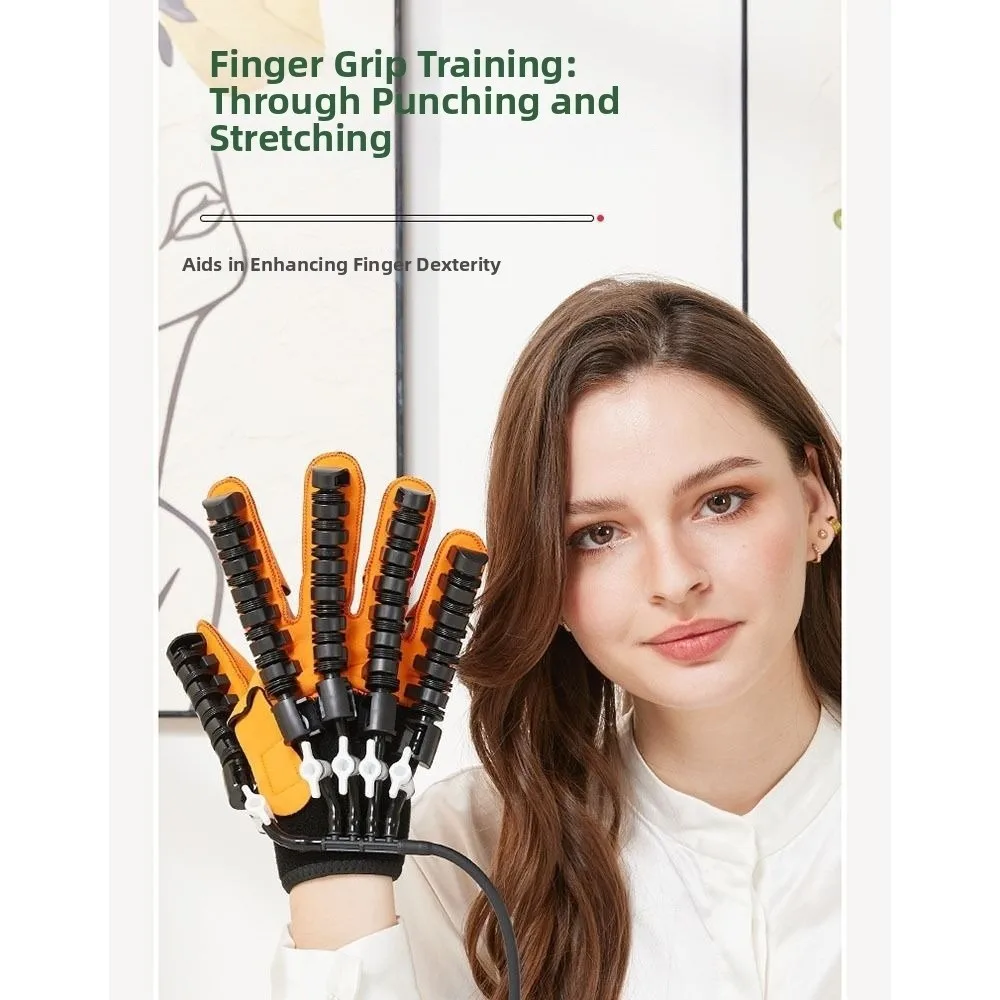 Electric Hand Rehabilitationilitation Robot Glove Intelligent Pneumatic Hand Recovery Massager Five Finger Mirror Image