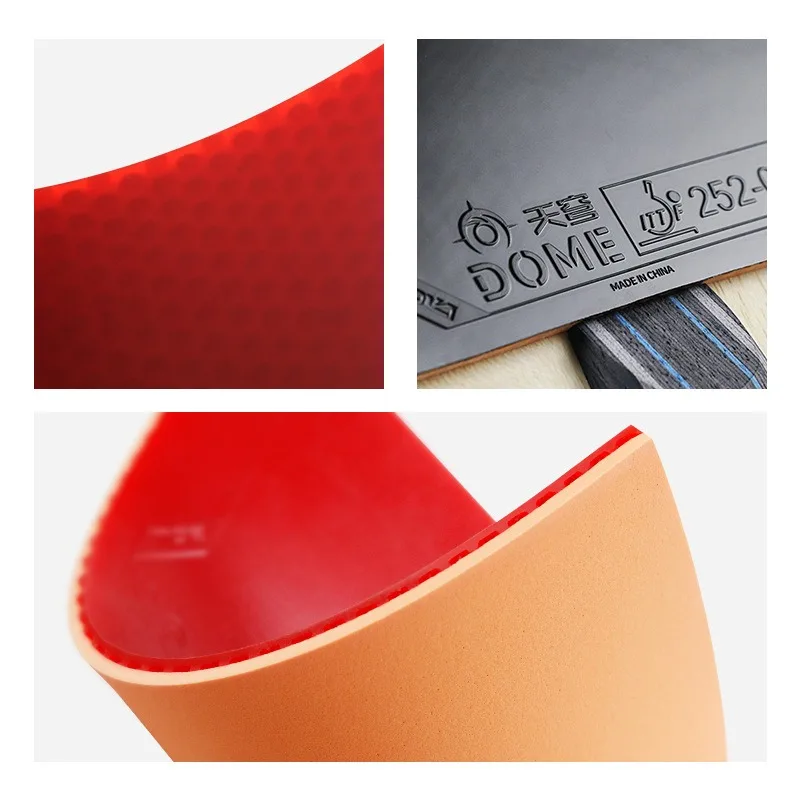 BOKI Tianqiong Adhesive Table Tennis Racket Rubber Pips In Wirh High-density Sponge Forehand & Backhand Arc Fast Attack Rubbers
