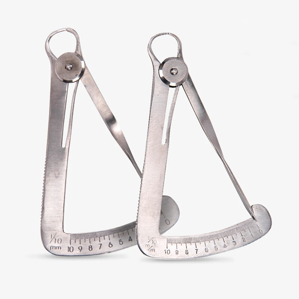 

5pcs Dental Gauge Caliper Ruler Measures From 0-10 mm Dental Caliper For Wax/Metal Crown Wax Dental Dentist Measuring Tool