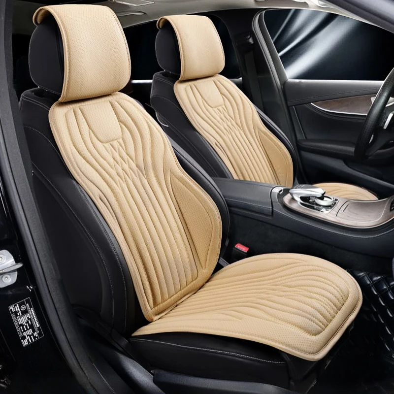 Elegant Universal Faux Leather Car Seat Cover Cushion Automobile Sit Shell Pad Protector Splitter Vehicle Chair Mats Breathable