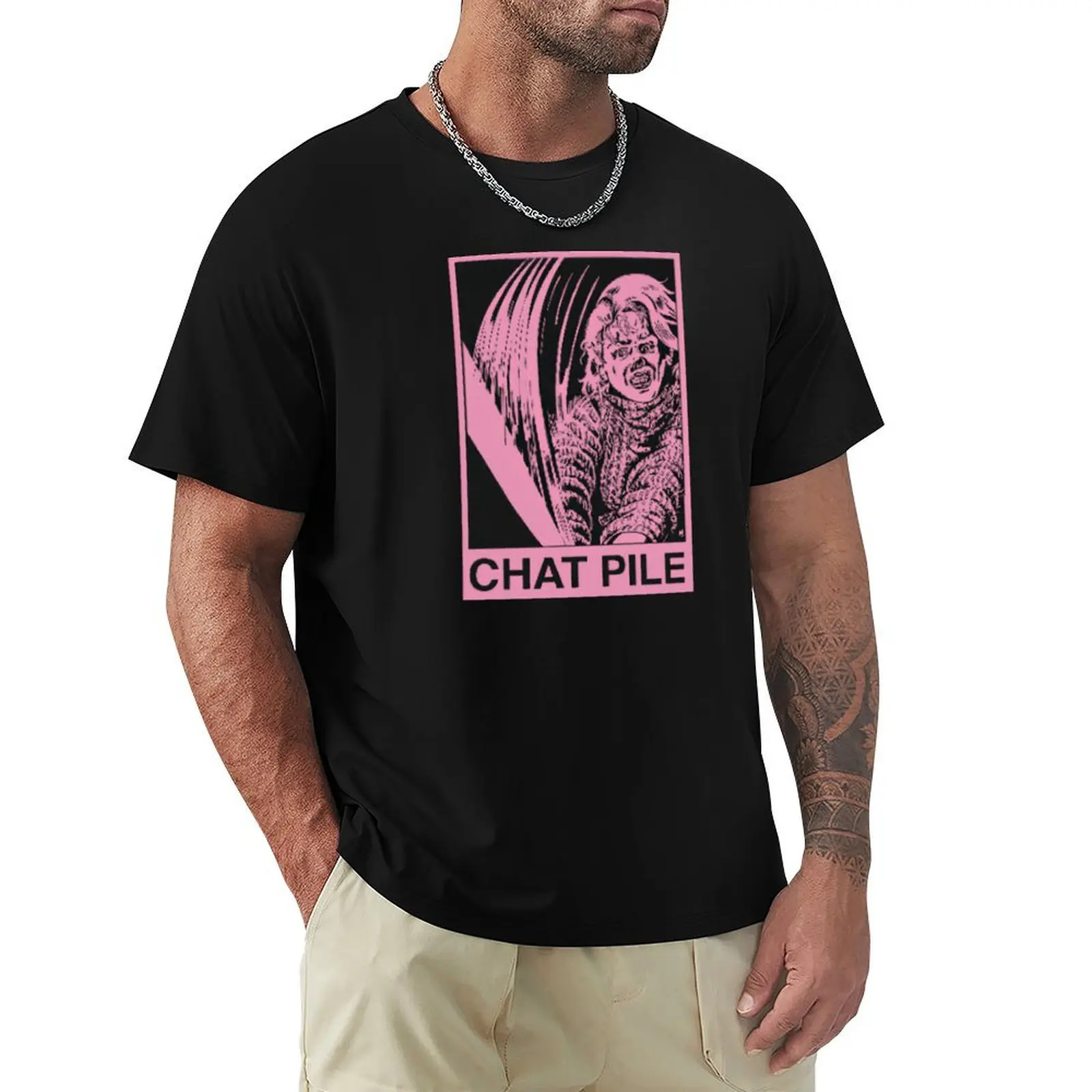 chat pile T-Shirt t shirt custom print T-Shirt