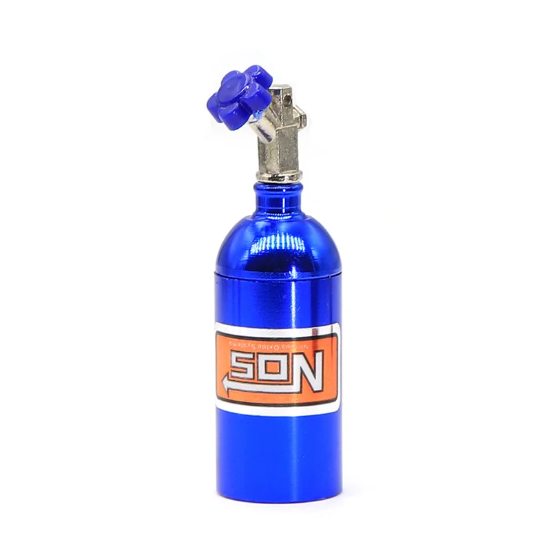 5X Simulated NOS Nitrogen Bottle For 1/10 RC Crawler Car TRX4 Defender Bronco RC4WD D90 D110 Axial Scx10 90046,Blue