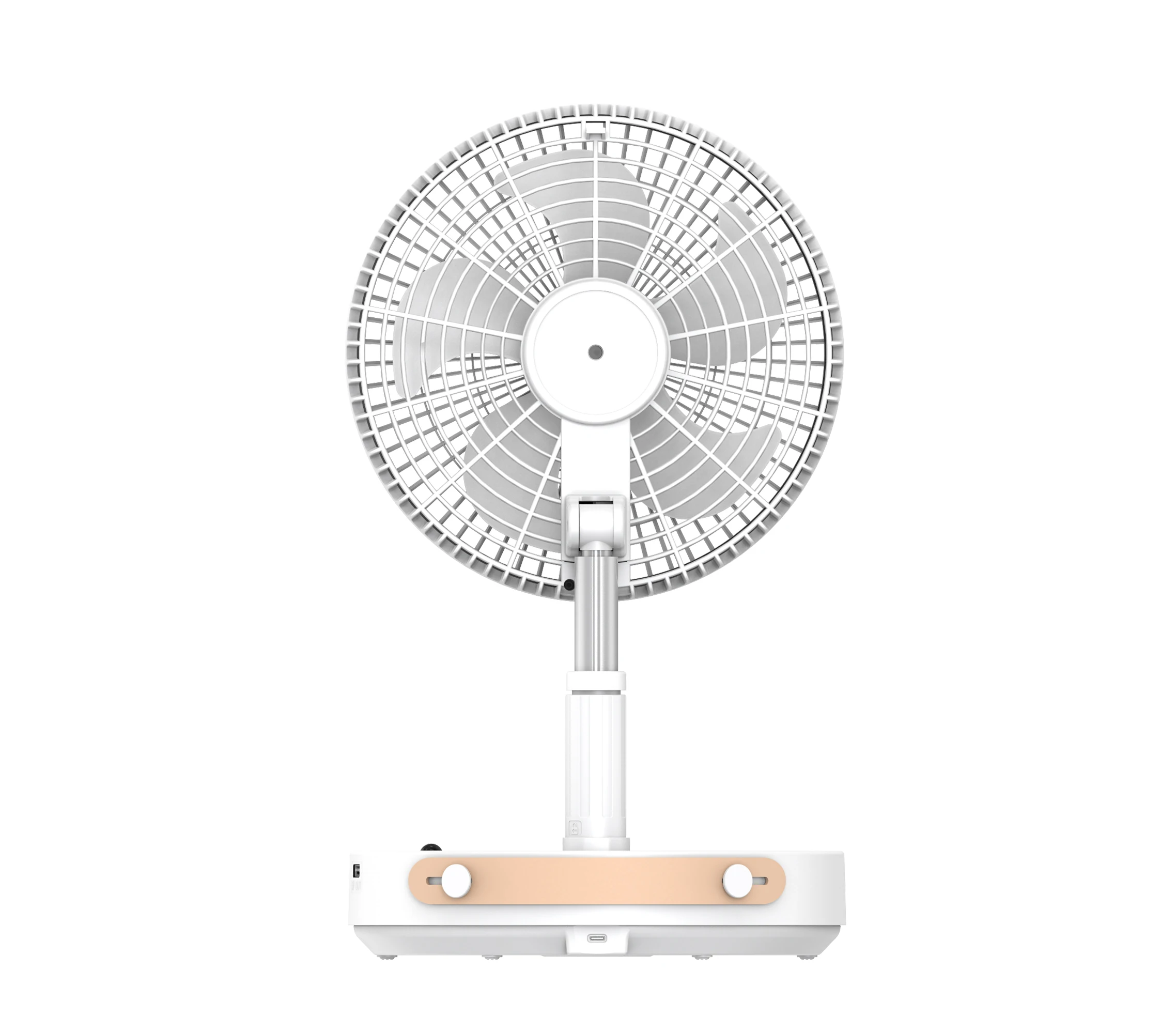 11 Inches Foldable Storage Desktop Air Cooling Fan Smart Multi-functional Adjustable Height Rechargeable Oscillating Table Fan