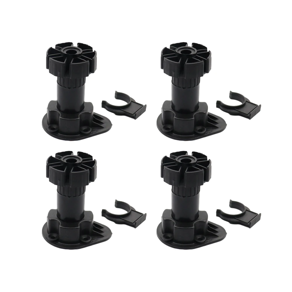 Pieds de Meuble Réglables, Extensions Recommandées, Noir, Largeur Mm