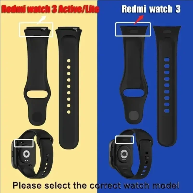 Correa de nailon para Xiaomi Redmi Watch 3 Active/Lite, pulsera elástica, repuesto